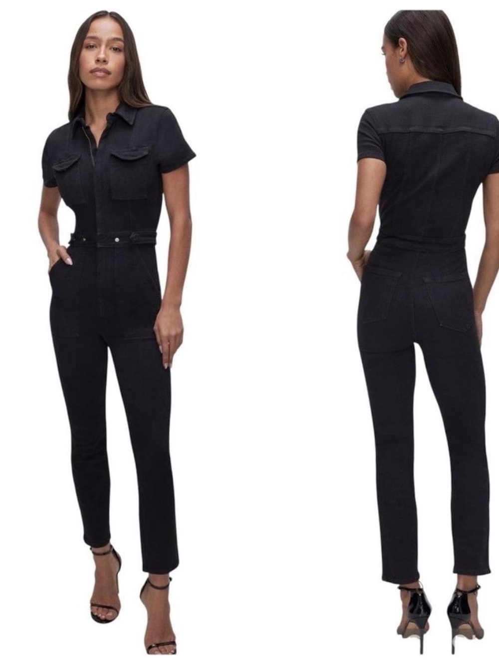 NWT Good American Fit For Success Utility Jumpsuit Size XL Retail $199